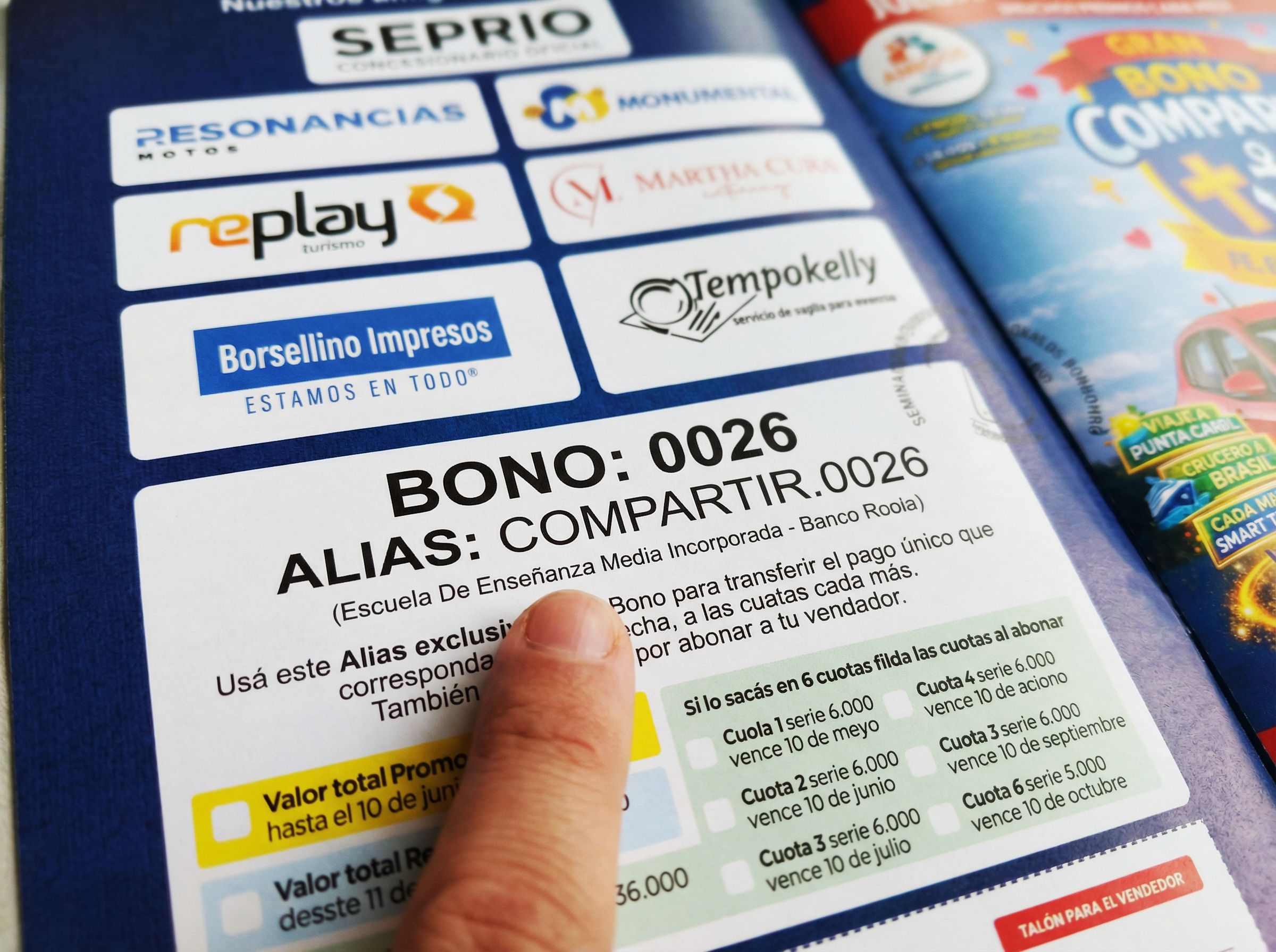 Alias único de cada Bono