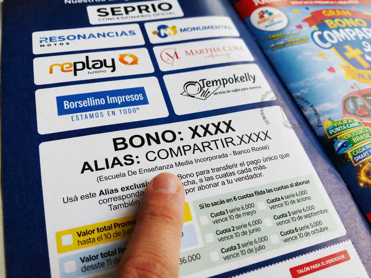 Alias único de cada Bono